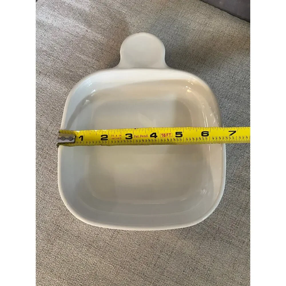 Vintage Corning Ware P-185-B Grab-It Bowl Solid White Casserole Skillet Dish